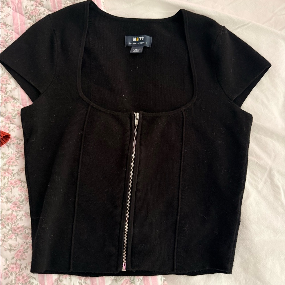 MAEVE cropped sweater top